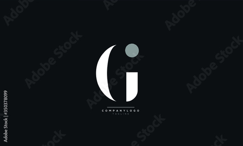 GI IG G I Letter Logo Alphabet Design Icon Vector Symbol