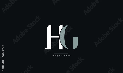 HG Letter Logo Alphabet Design Icon Vector Symbol