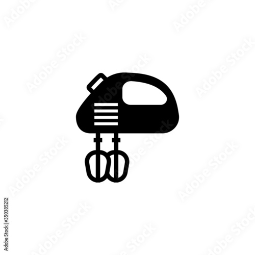 Mixer vector icon in black solid flat design icon isolated on white background © fahmi