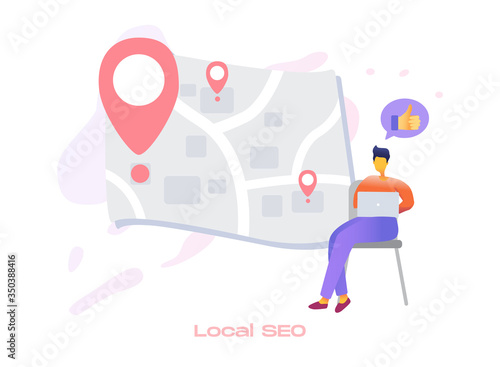 Local SEO icon for search engine optimization service.