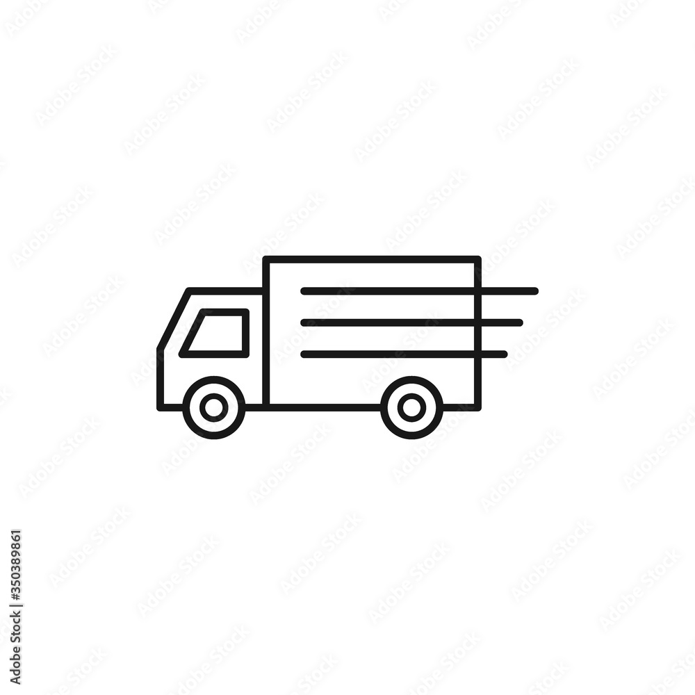 Truck icon vector design. delivery service symbol.