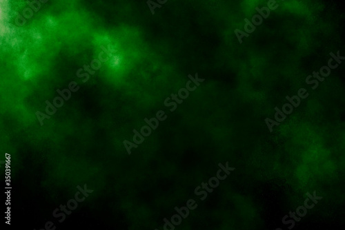 green abstract background smoke