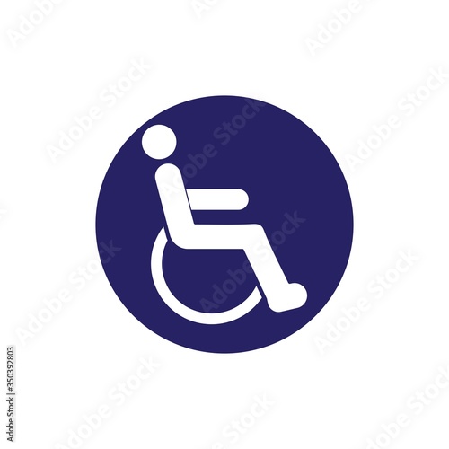 people with disability illustration vector design