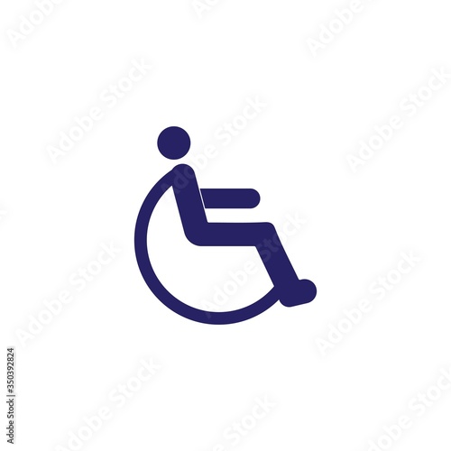 people with disability illustration vector design