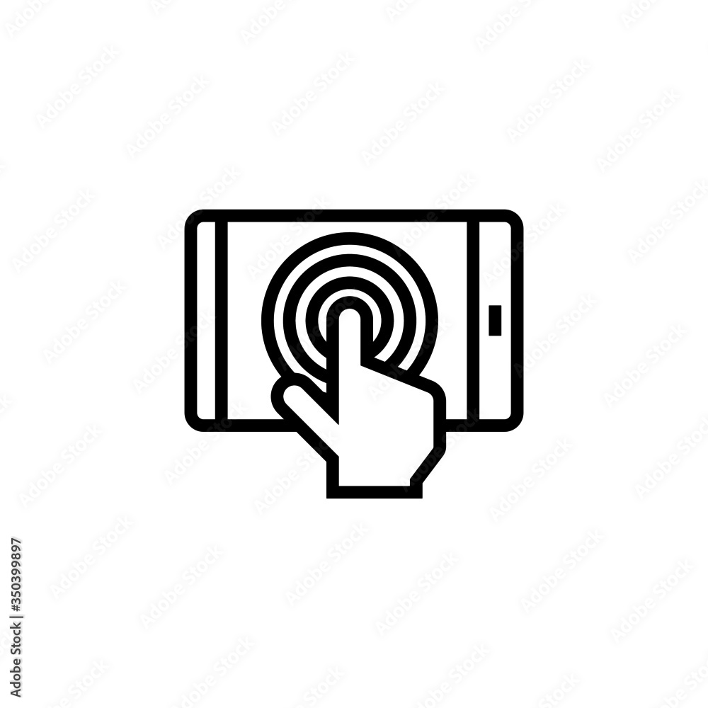 User experience icon in linear, outline icon isolated on white background User experience icon in linear, outline icon isolated on white background