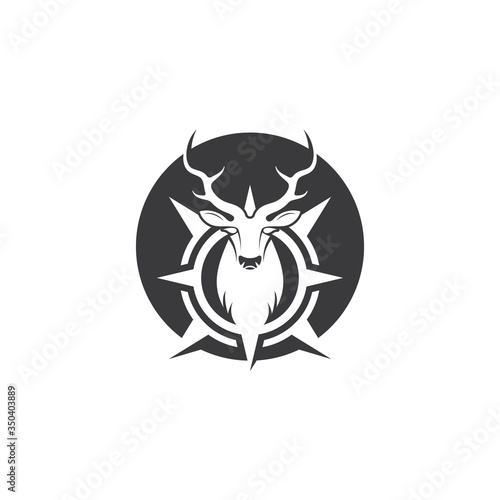 Deer ilustration icon vector design