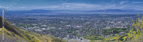 Provo Landscape and Utah Lake views from the Bonneville Shoreline Trail (BST) and the Y trail, which follows the eastern shoreline of ancient Lake Bonneville, now the Great Salt Lake, along the Wasatc