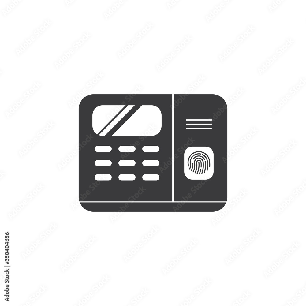 fingerprint scanner machine icon vector illustration design fingerprint scanner machine icon vector illustration design