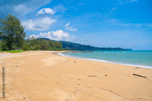 no people on Bang Niang Beach Khaolak