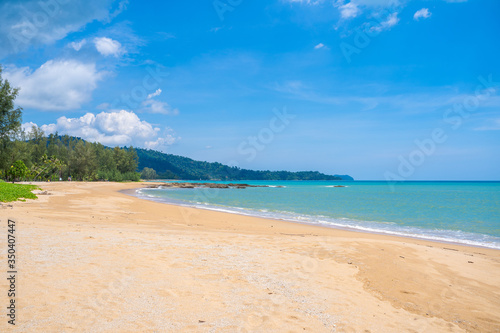 no people on Bang Niang Beach Khaolak