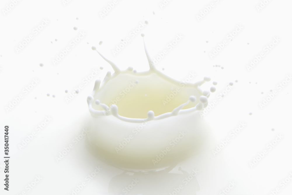 Surface of splashing milk Surface of splashing milk