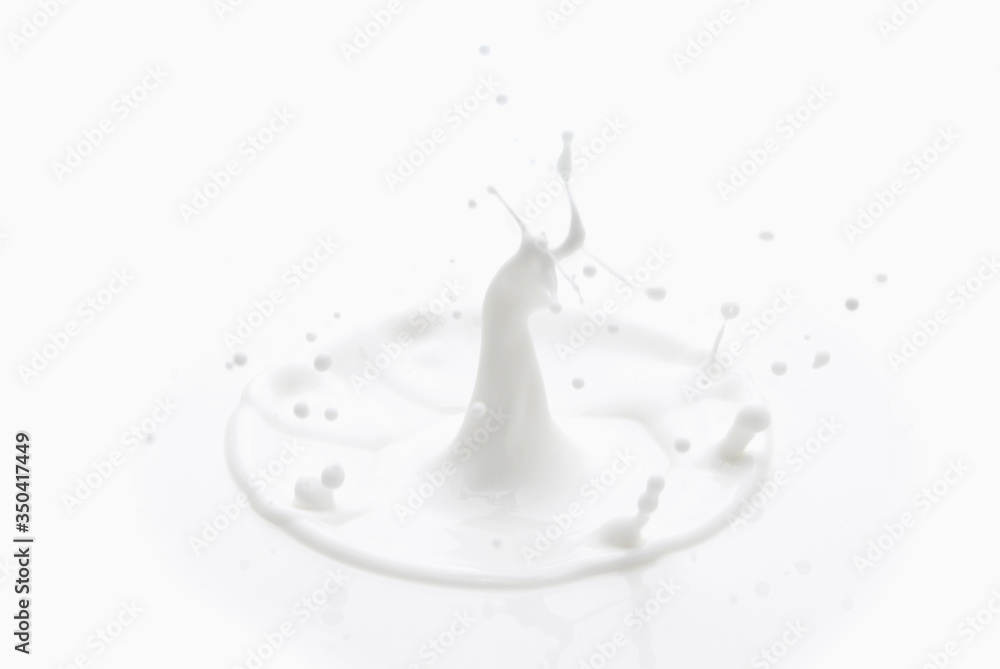Surface of splashing milk Surface of splashing milk