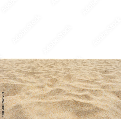 sand dunes on the beach on white background
