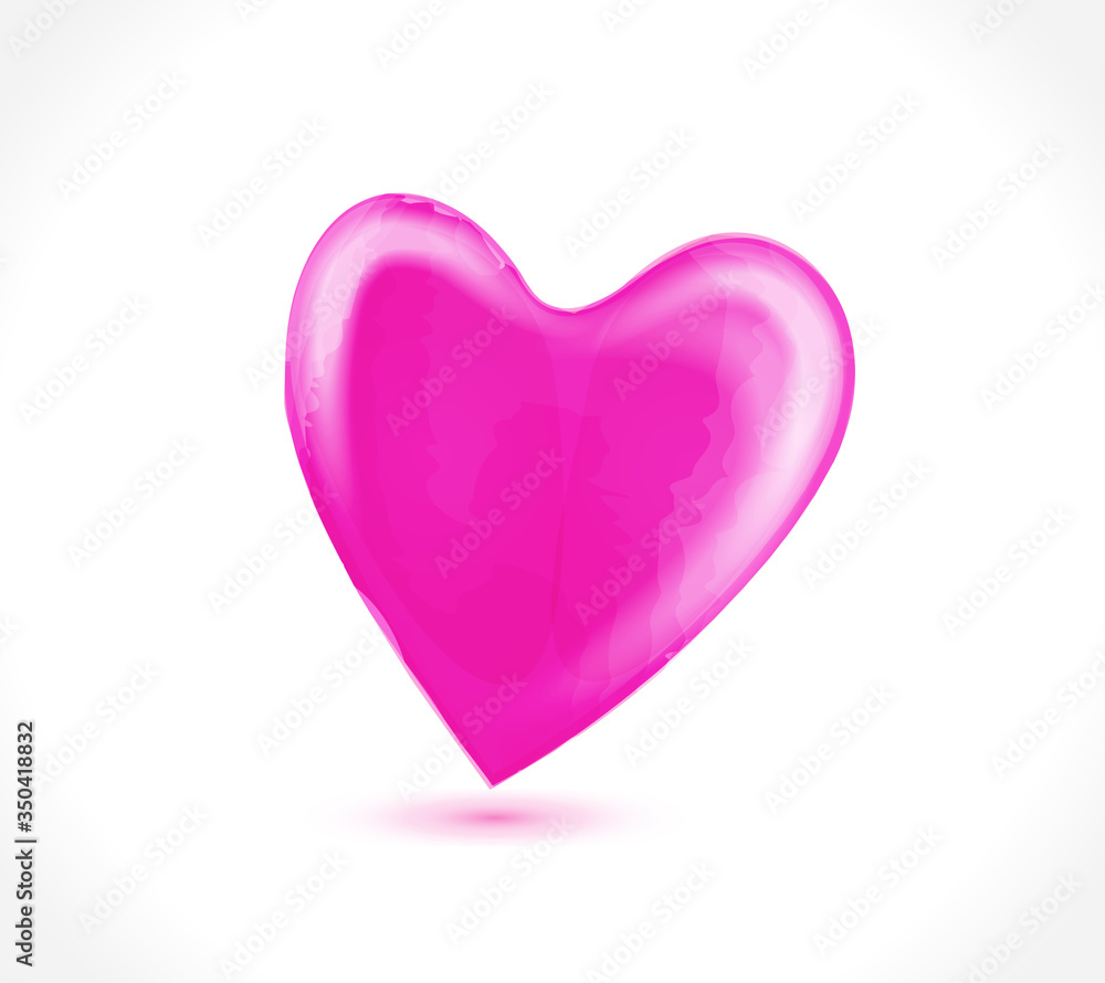 Love heart icon logo vector image