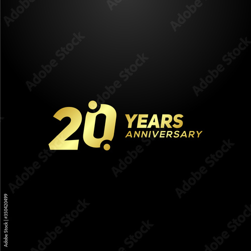 20 Years Anniversary Vector Design