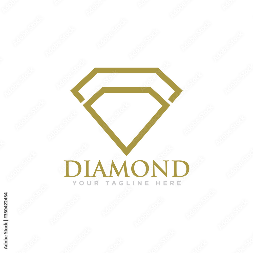 Diamond Logo Design Vector Illustration Diamond Logo Design Vector Illustration