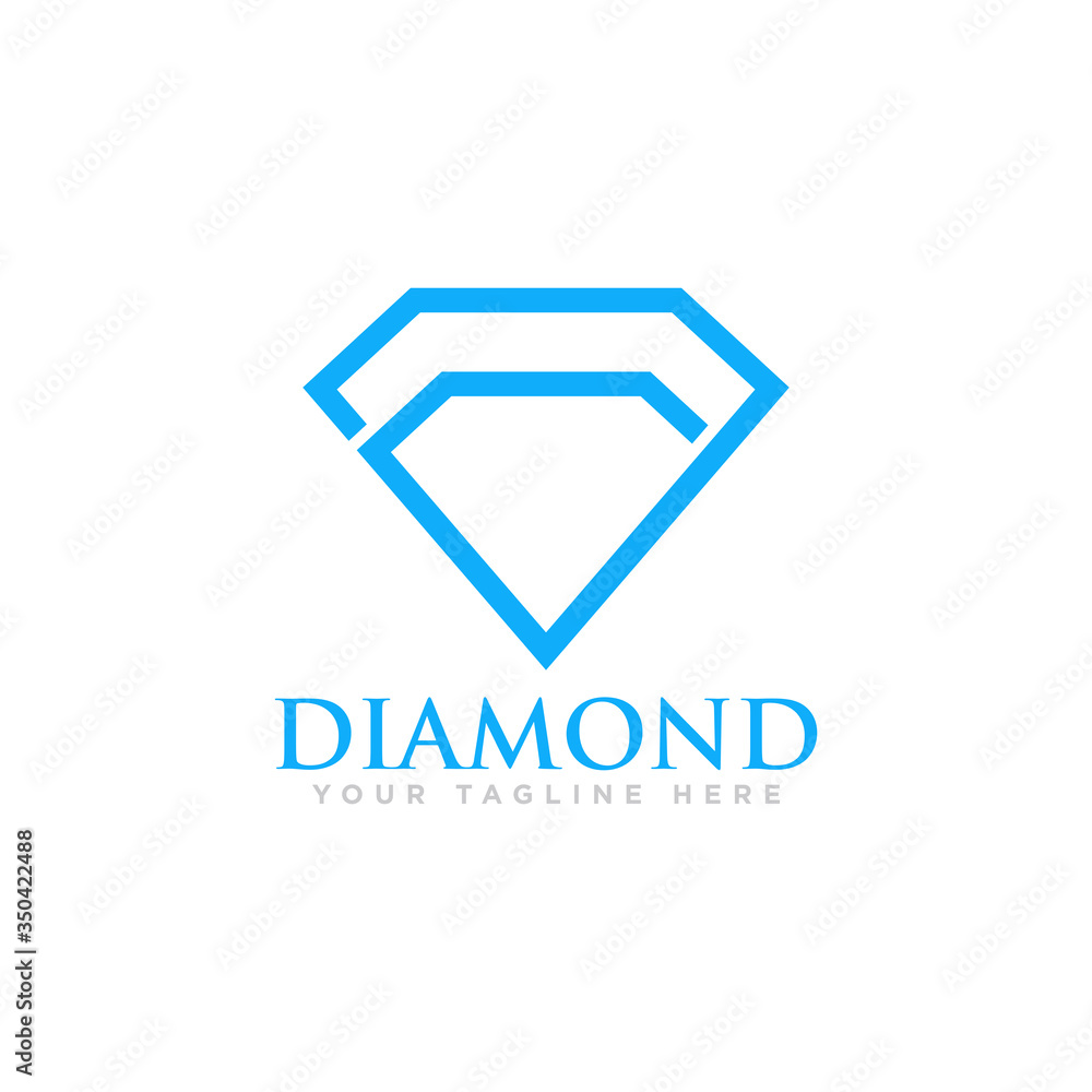 Diamond Logo Design Vector Illustration Diamond Logo Design Vector Illustration
