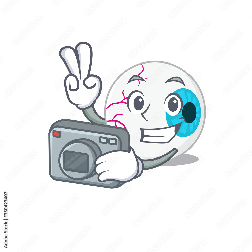 a professional photographer eyeball cartoon picture working with camera a professional photographer eyeball cartoon picture working with camera