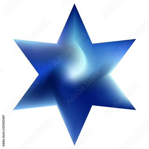 Abstract background in the form of hexagram.
