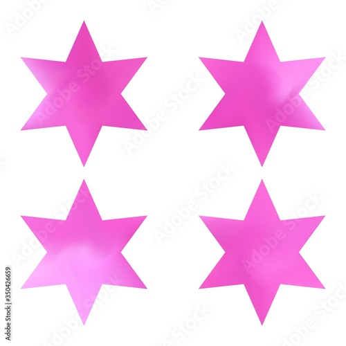 Set of hexagram modern backgrounds.