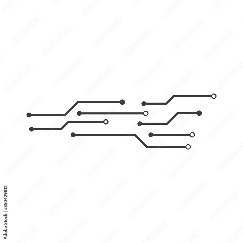 Circuit technology logo vector Circuit technology logo vector