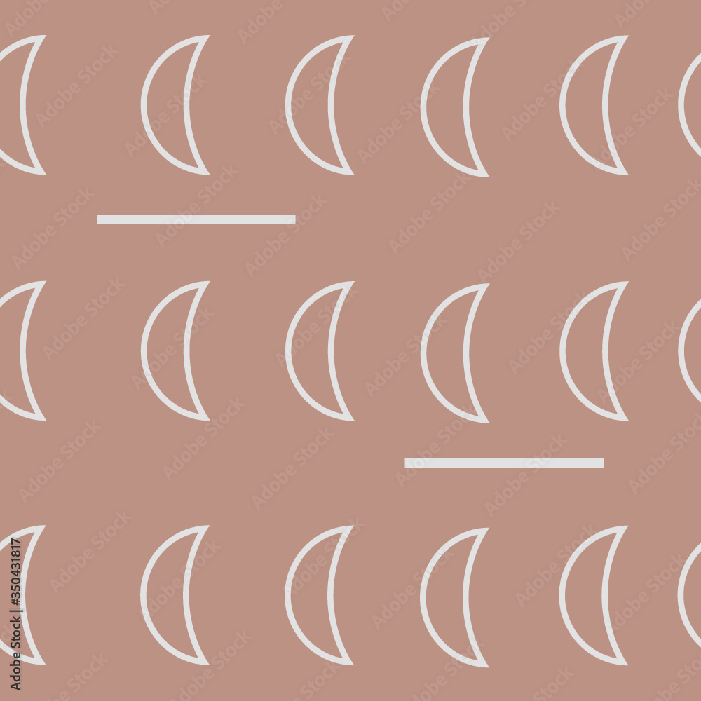 Obraz premium Basic moon minimalis pattern