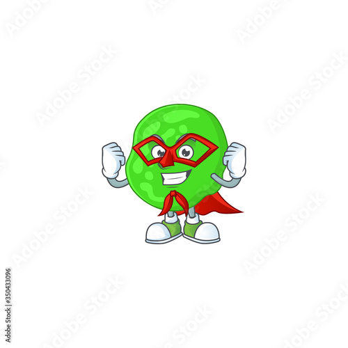 Sarcina ventriculli cartoon drawing concept performed as a Super hero