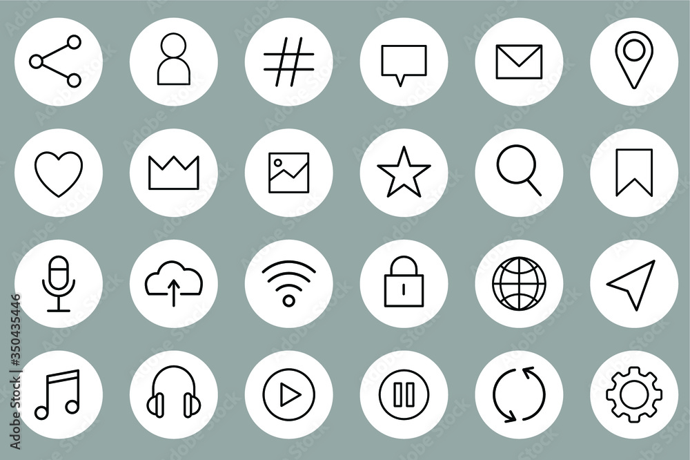 set of icons for web design set of icons for web design