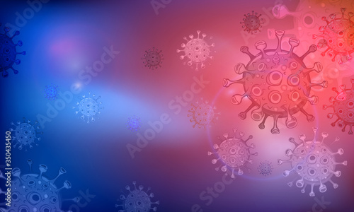Bacteria virus background