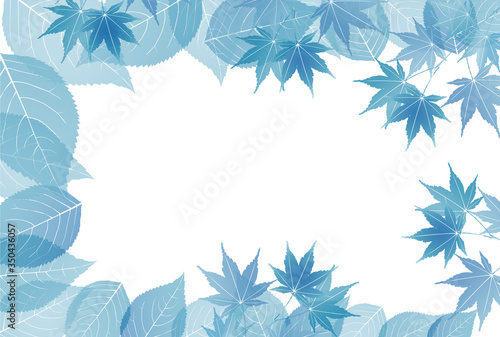 もみじ　夏　暑中見舞い　背景