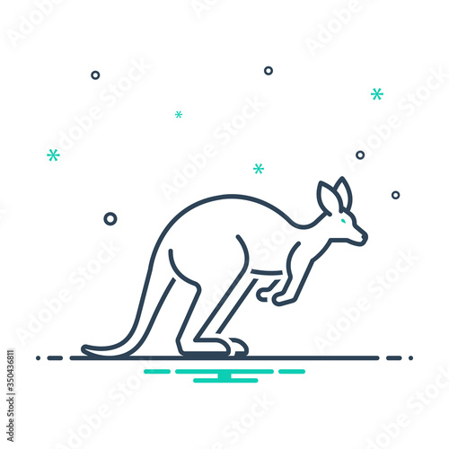 Mix icon for kangaroo