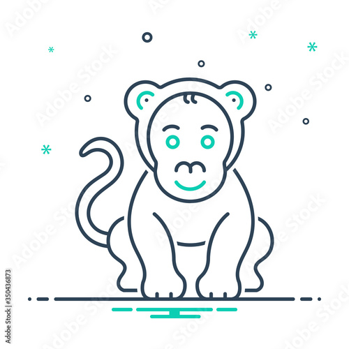 Mix icon for monkey