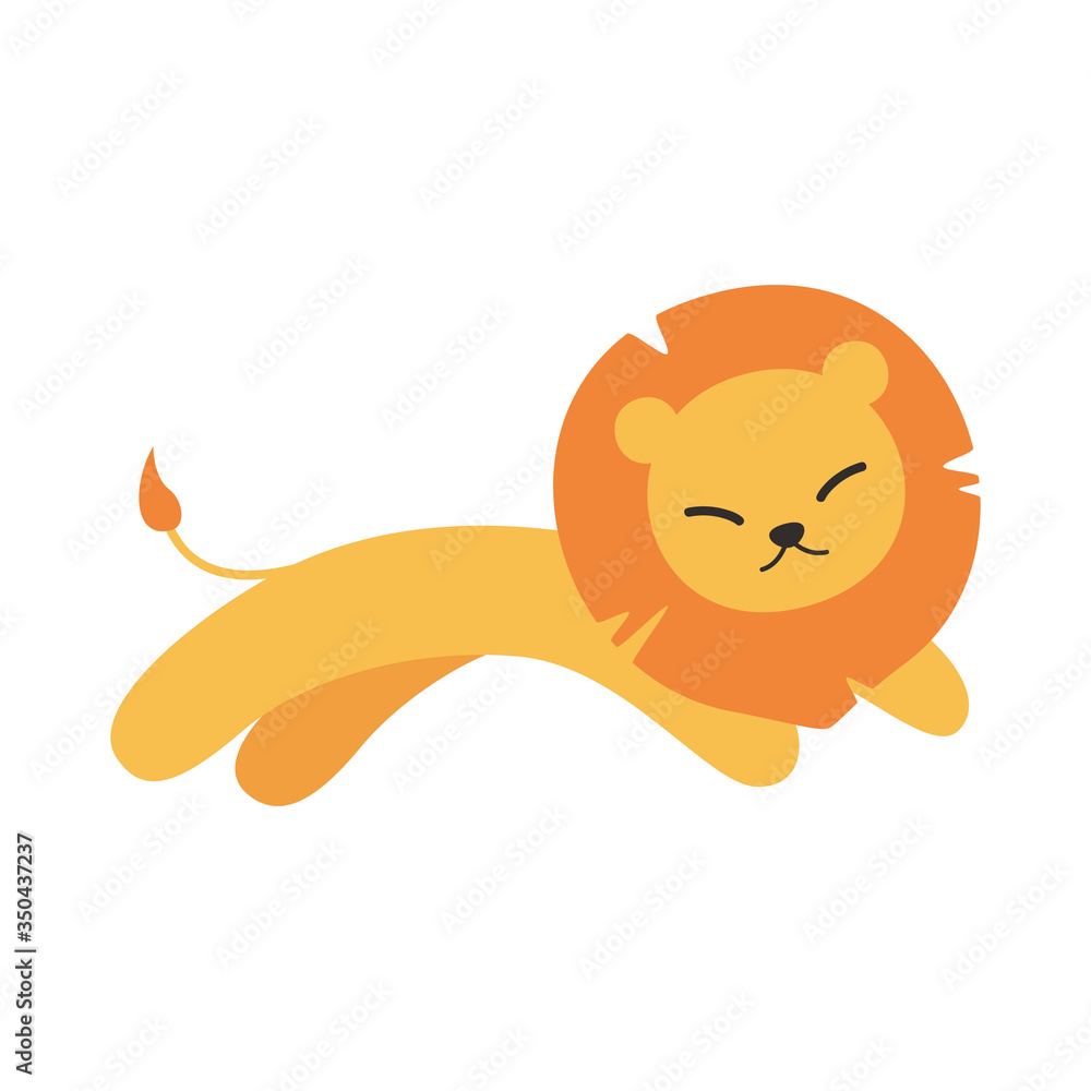 cute lion animal vector cute lion animal vector