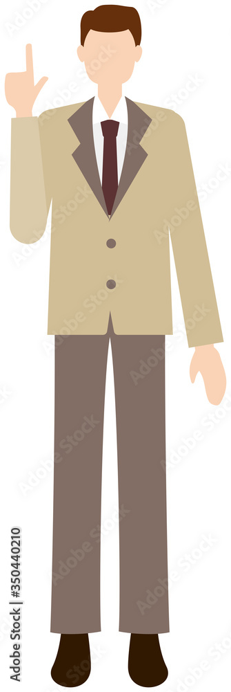 Vector image set of business man in office uniform Vector image set of business man in office uniform