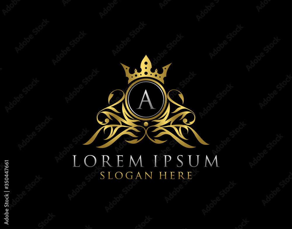 Luxury Boutique A Letter Logo.Classy gold floral badge design for Royalty, Letter Stamp, Boutique, Hotel, Heraldic, Jewelry, Wedding. Luxury Boutique A Letter Logo.Classy gold floral badge design for Royalty, Letter Stamp, Boutique, Hotel, Heraldic, Jewelry, Wedding.