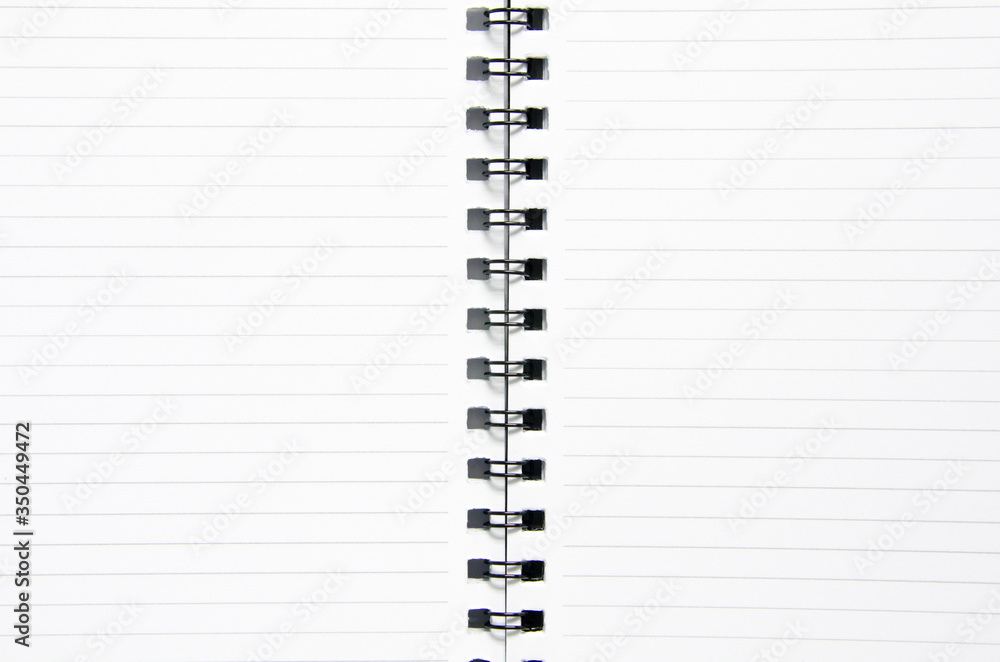 Spiral notebook isolated on white background Spiral notebook isolated on white background