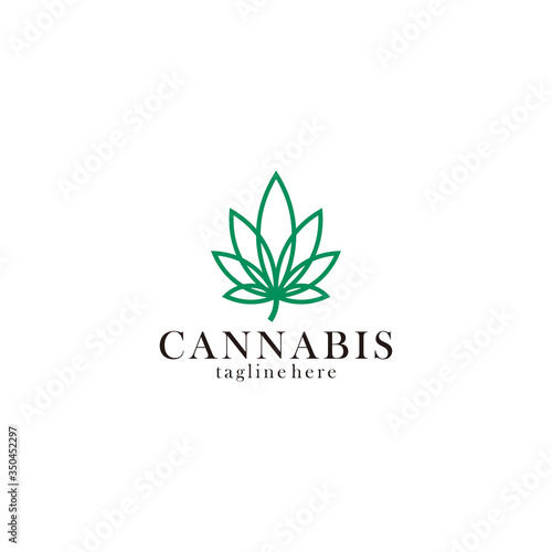 cannabis logo icon vector isolated