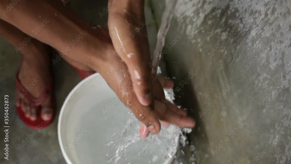 washing hands under flowing clean water and cleaning from harmful virus and bacteria to be healthy and hygiene washing hands under flowing clean water and cleaning from harmful virus and bacteria to be healthy and hygiene
