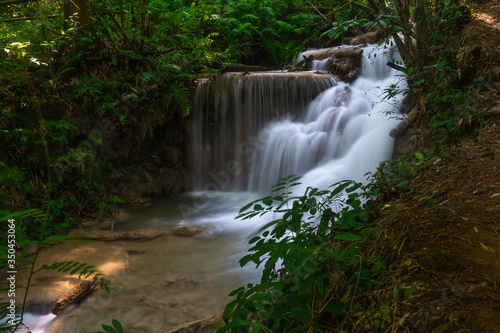 Pukang waterfall in tropical jungle in Chiang Rai province  Thailand