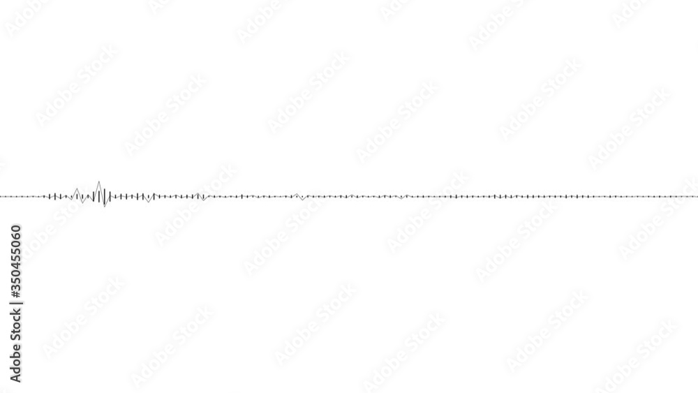 A simple black on white audio speech visualization effect A simple black on white audio speech visualization effect