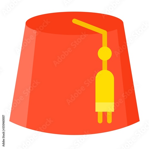 Muslim hat icon, ramadan festival related vector