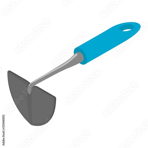 Hand shovel icon. Isometric of hand shovel vector icon for web design isolated on white background