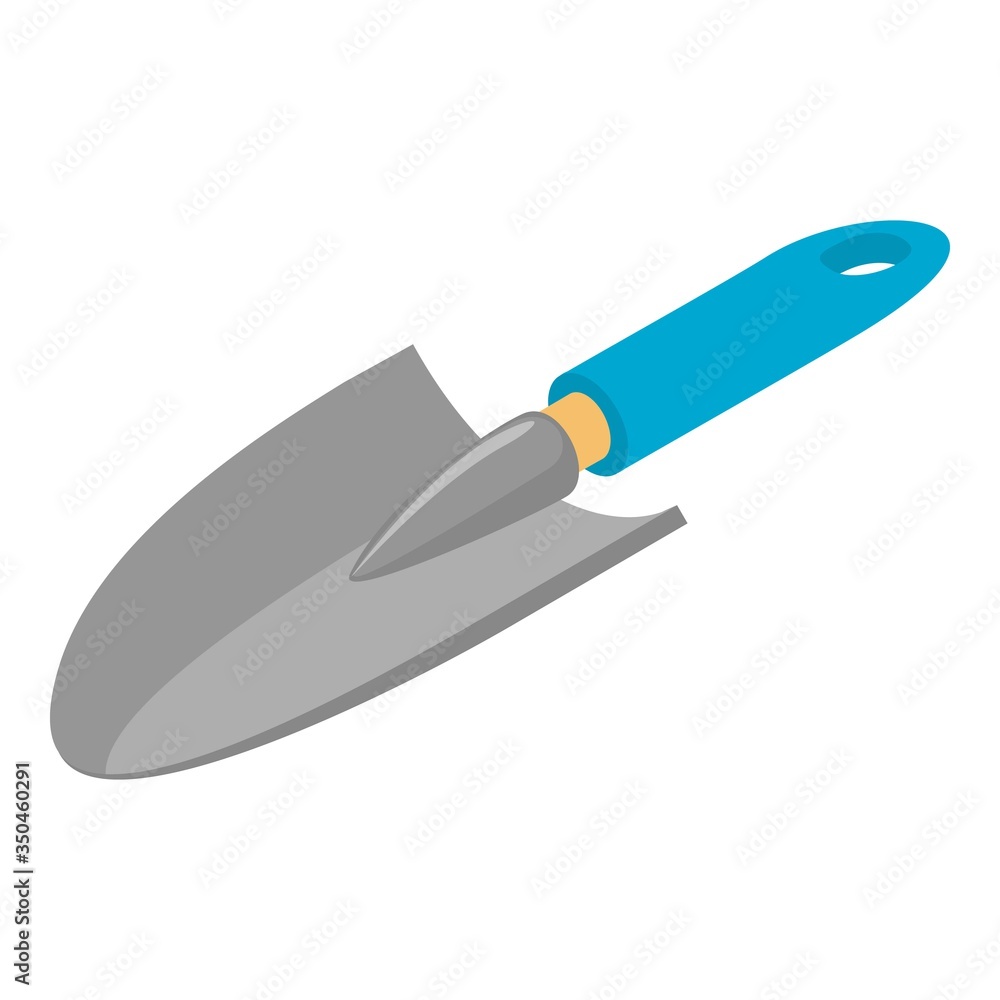 Hand plant shovel icon. Isometric of hand plant shovel vector icon for web design isolated on white background Hand plant shovel icon. Isometric of hand plant shovel vector icon for web design isolated on white background