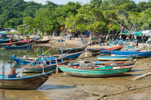 Wallpaper Mural Fishing Harbor marina landscape, rayong province, Thailand. Torontodigital.ca