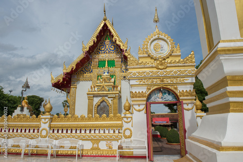Phra That Phanom Pagoda in Temple Laotian Style of Chedi  Nakhon Phanom  Thailand.