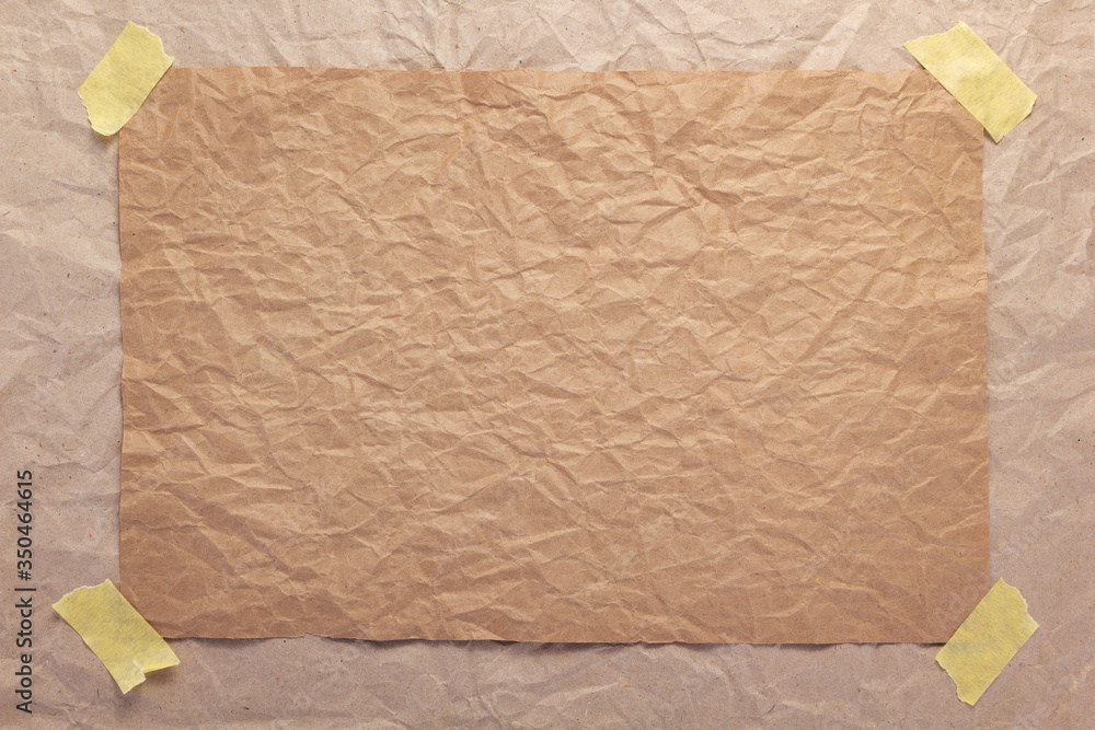 wrinkled or crumpled paper as background