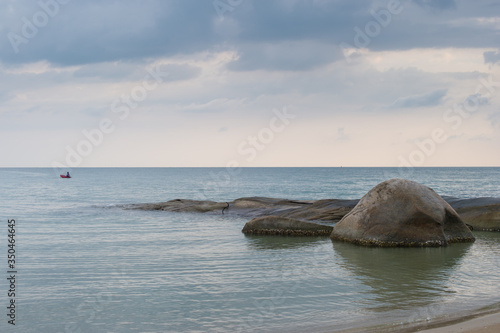 Beach and sea landscape, rayong province, Thailand