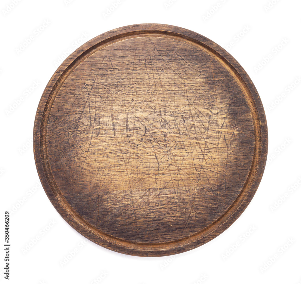pizza cutting board on white background