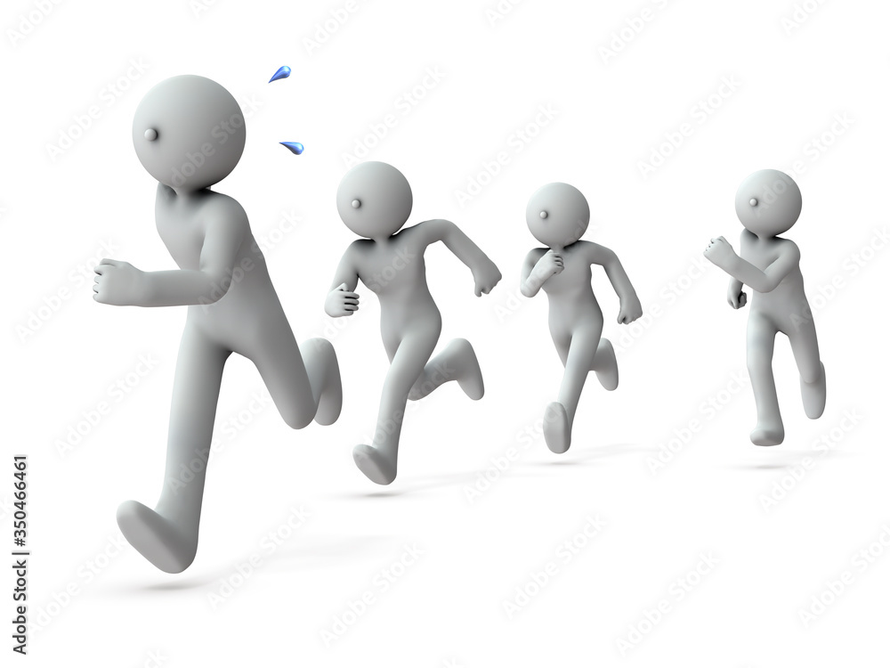 先頭を走るランナー