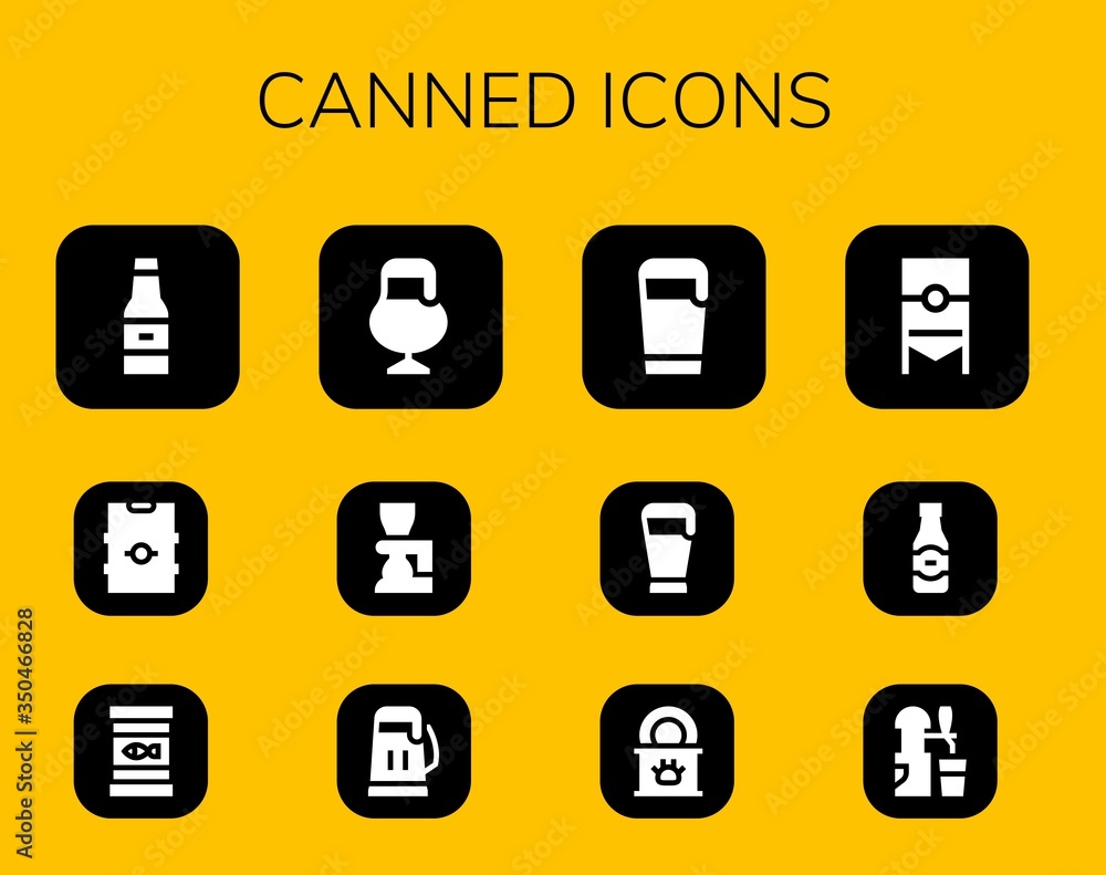 canned icon set